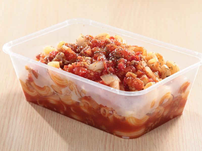 pasta dish in container